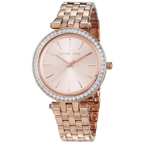 michael kors women's darci rose gold tone watch mk3366|michael kors mk3366 mini darci rose gold tone .